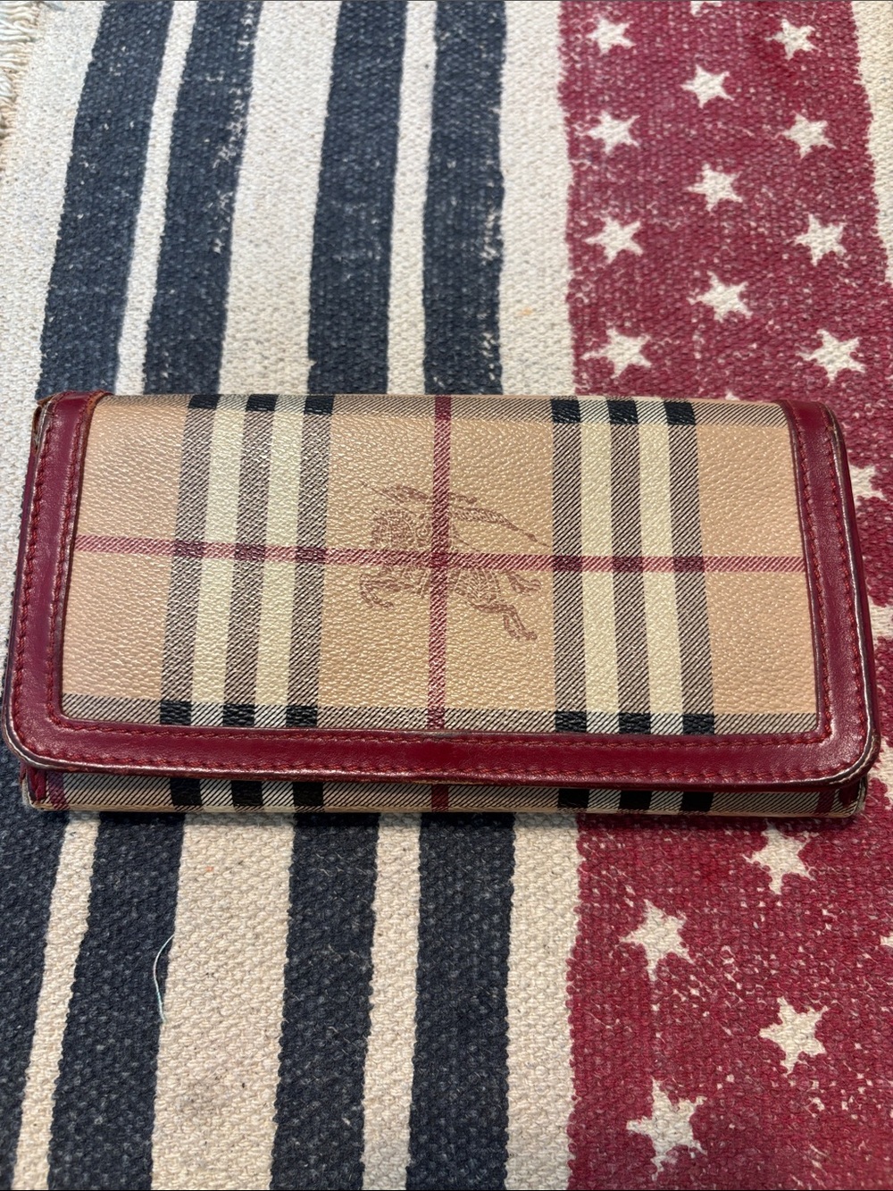 Burberry Check Continental Wallet - Picture 1 of 12